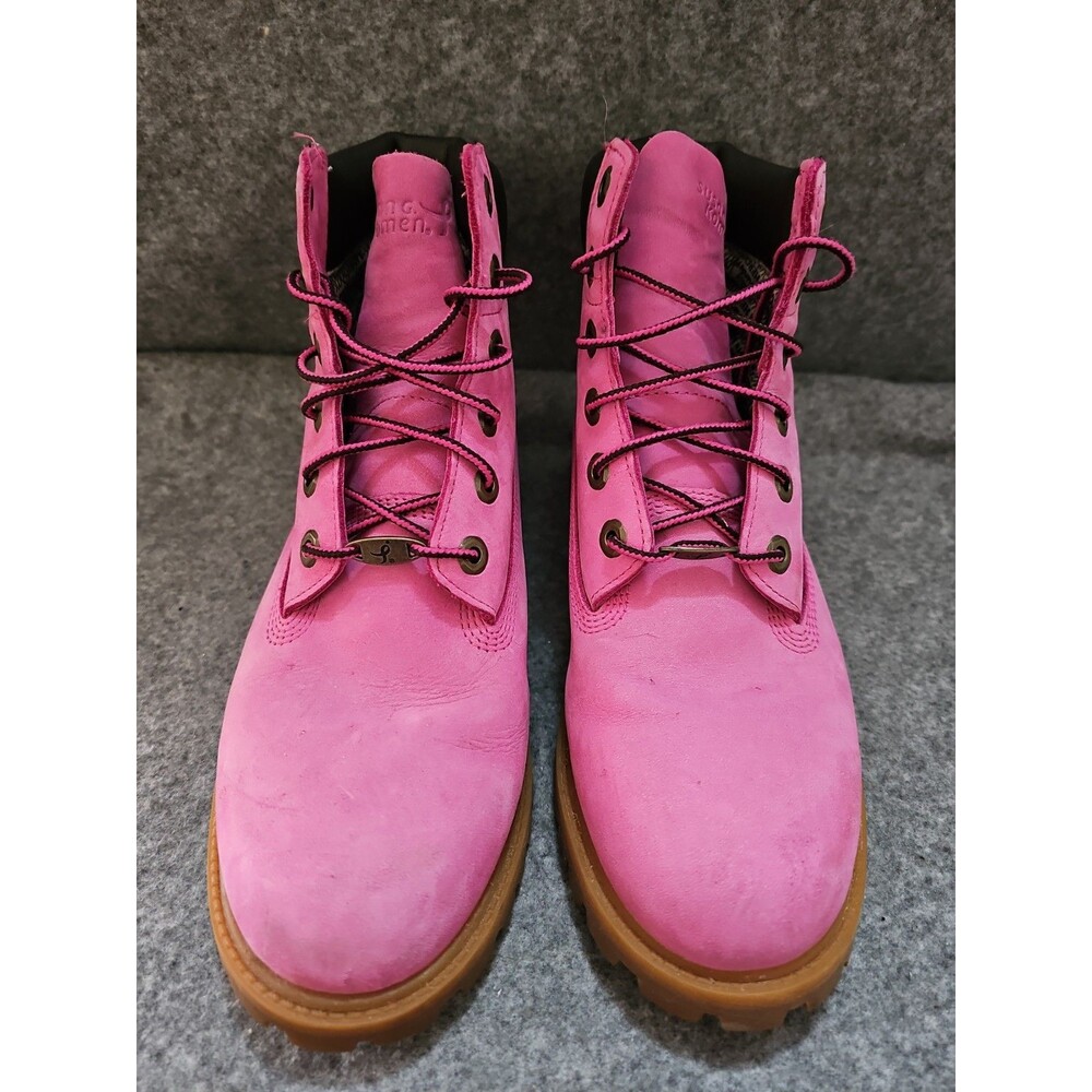 Timberland X Komen Pink Breast Cancer Awareness Boots Womens 8.5 Boys 7.